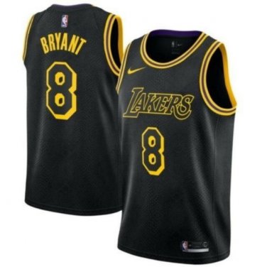 Los Angeles Lakers #8 Kobe Bryant Black Jersey