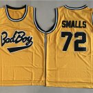 Men's  #72 Smalls Jersey Stitched yellow