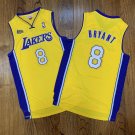 No.8 Kobe Bryant gold Jersey
