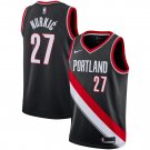 Portland Trail Blazers#27 Nurkic Black Jersey