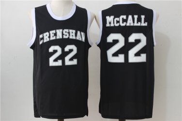 Quincy McCall Jersey Crenshaw Stitched Sewn Black