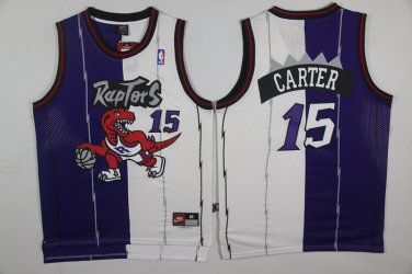 Toronto Raptors  15#  Carter  purple White Jersey
