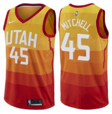 Utah Jazz  45#  Mitchell  jersey