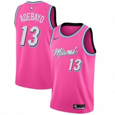 youth Heat Bam Adebayo Pink Jersey