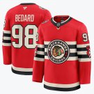 Blackhawks 98# Connor Bedard Red 2025 Winter Classic Premium Stitched Jersey