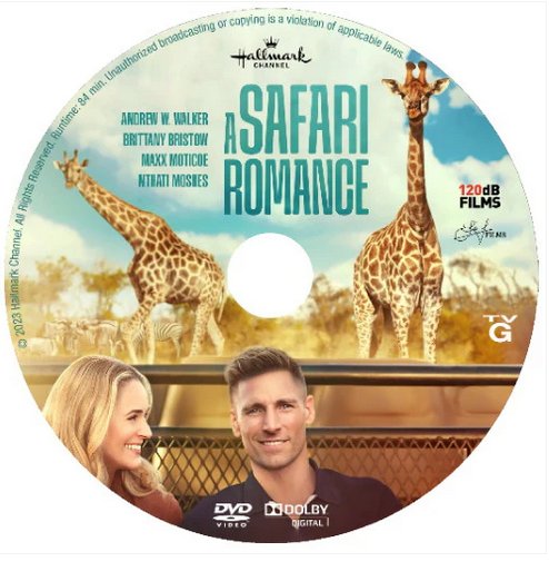 A Safari Romance Hallmark DVD - Disc Only