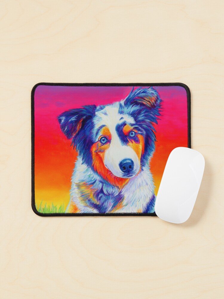 Lexi the Blue Merle Australian Shepherd Puppy Mouse Pad