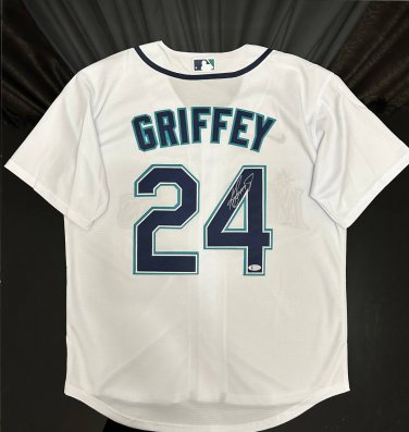 Ken Griffey Jr. MLB Jersey Seattle Mariners Signed Autographed White BECKETT COA