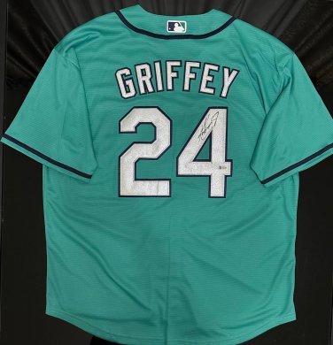 Jersey Ken Griffey Jr. Green Seattle Mariners Signed Autographed BAS COA