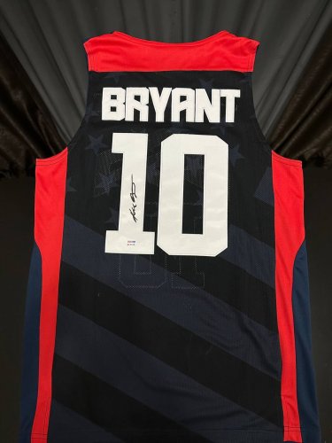 USA KOBE BRYANT hand signed jersey PSA/DNA authentication