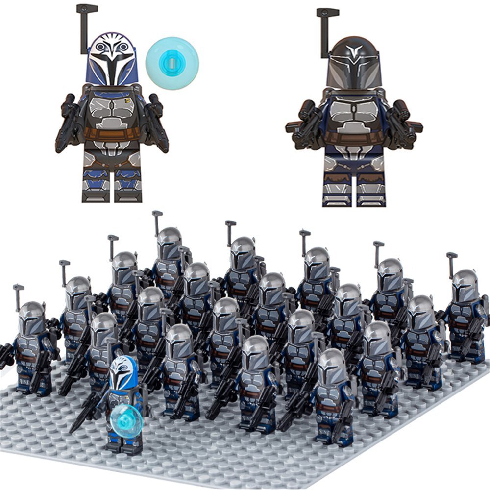 21pcs Star Wars weapon Minifigures set The Mandalorian Soldier Imperial Stormtrooper 2027/2026