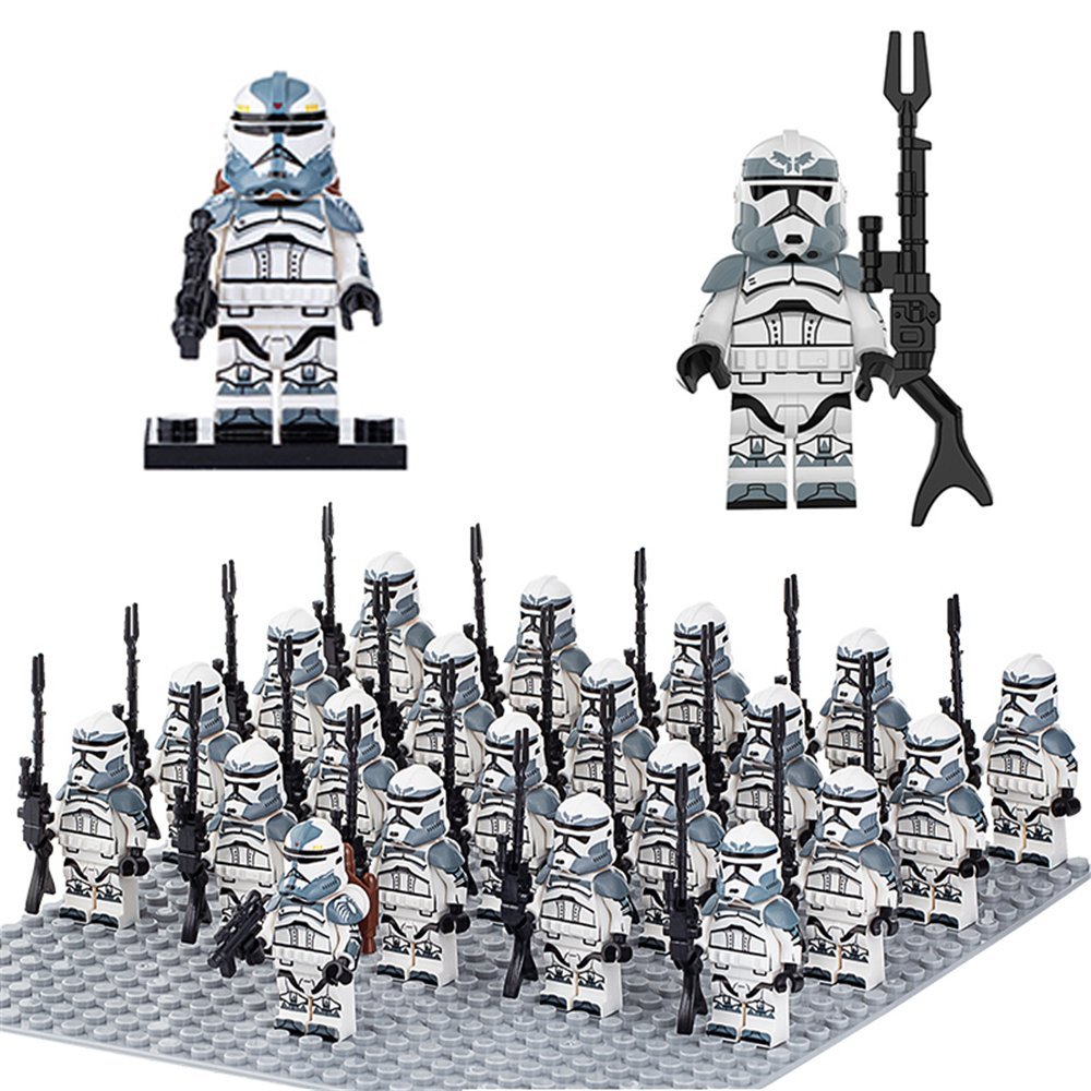 21pcs Star Wars weapon Minifigures set clone troopers Soldier Imperial Stormtrooper X328/X322