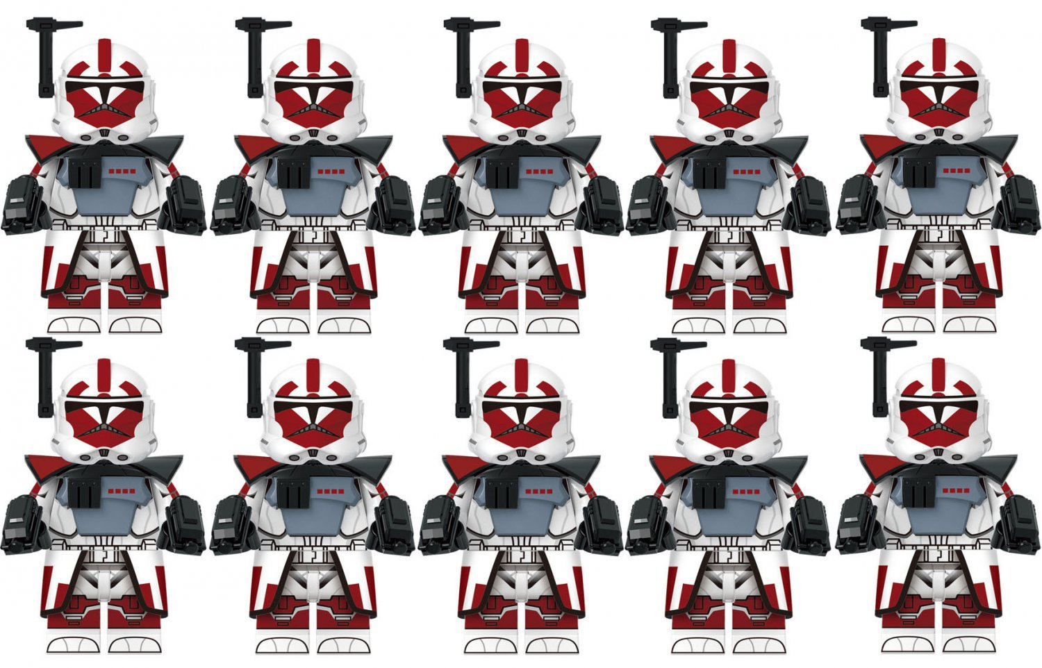10pcs Clone Commander Dredd Star Wars Minifigure Toys