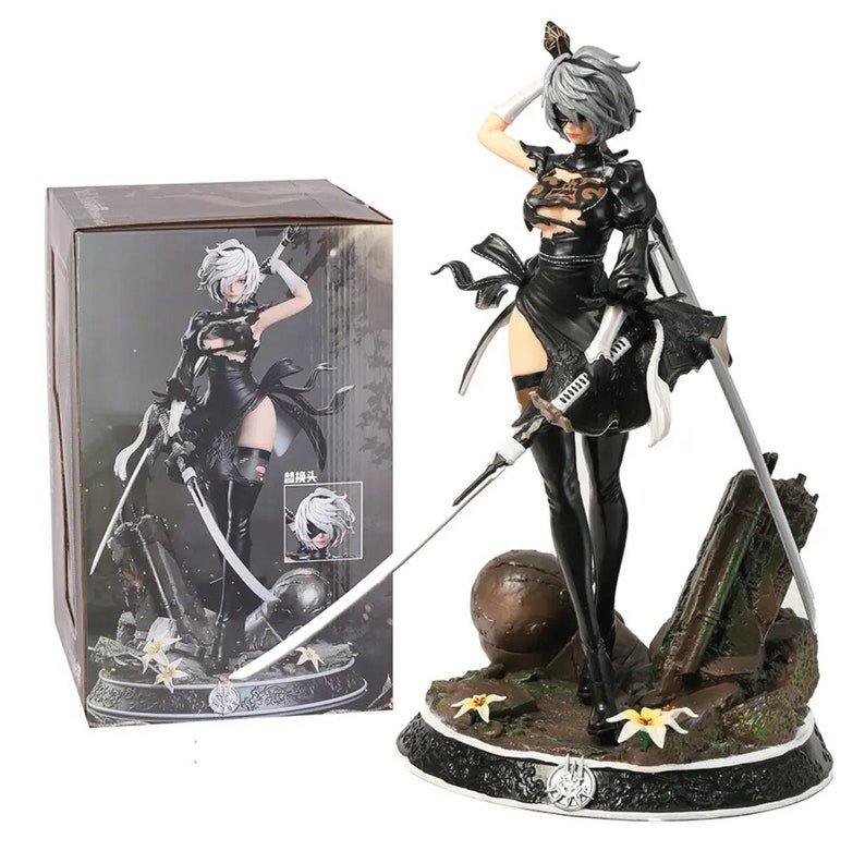 NieR : Automata 2B YoRHa No.2 Type B Hunter Anime Action Game Figure / Game Stat