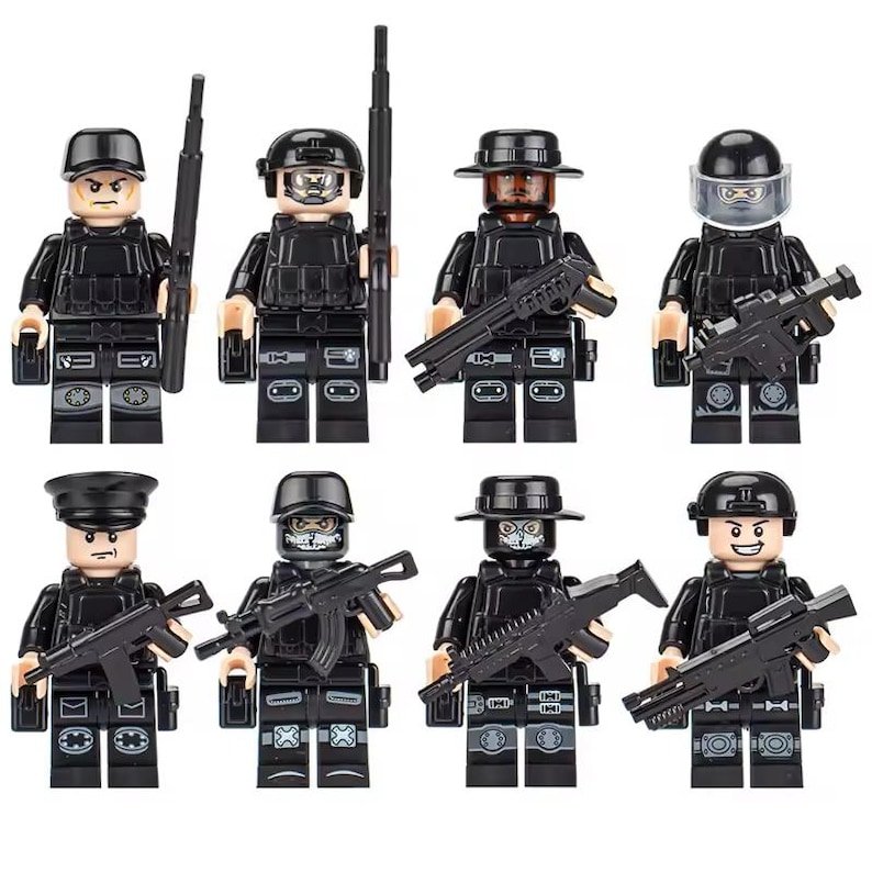 Building Blocks Military Special Forces Soldiers Army Minifigures Men Birthday Gift
