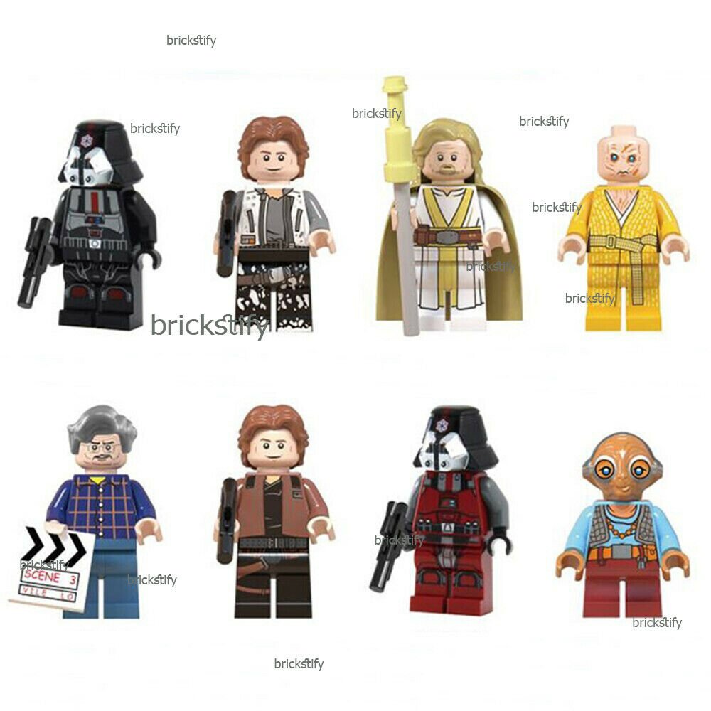 8 Pcs MinifiguresSTAR WARS DEATH COMMANDER Heros minifigure compatible with LEGO