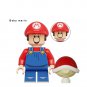8Pcs Super Mario Minifigures Assembled Building Blocks Figures Kids Toys Gifts