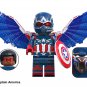 8Pcs Marvel Super Heroes Minifigures New Captain America Red Hulk Mini Block Toy