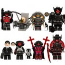 8Pcs Skibidi Toilet Minifigures Big Speaker Man Dr. Toilet Brad Mini Blocks Toy