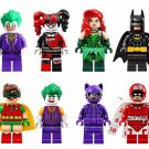 8Pcs DC Universe Minifigures Calendar Man Poison Ivy Robin Catwoman Mini Blocks