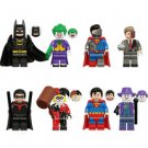 8Pcs DC Super Heroes Minifigures Two-Face Robin Quinn Batman Joker Mini Blocks