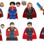 8Pcs Marvel Super Heroes Minifigures Jor-El Supergirl Superman Mini Block Toys
