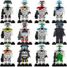 12Pcs Star Wars Various Clone Commando Gregor Niner Fixer Scorch Sev Minifigures