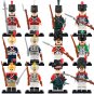 12pcs Napoleonic Wars British Army French Dutch Italian Army Soldier Minifigures