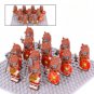 12pcs Roman Auxiliary Legion Bearskin Signifier Minifigures Building Toys
