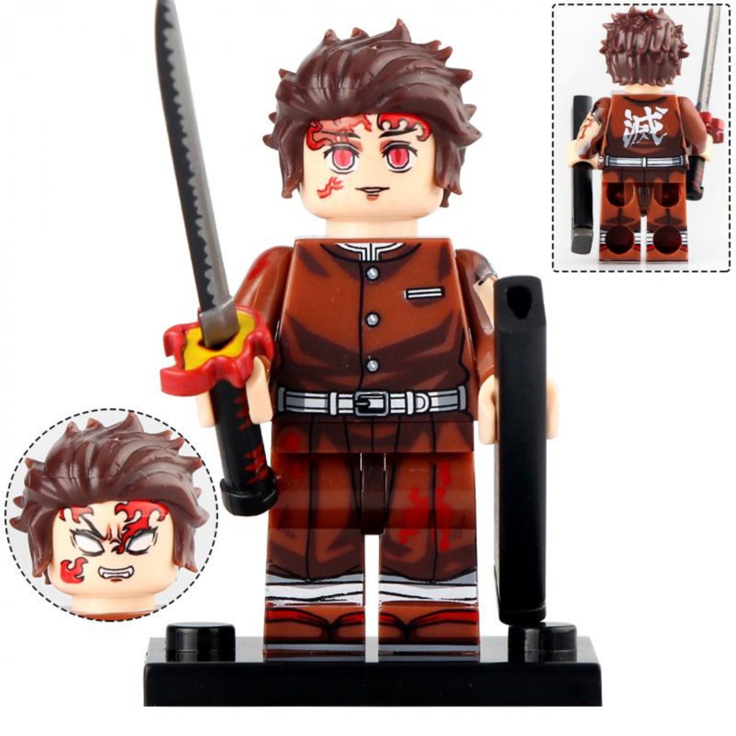 Demon Slayer Training Arc Tanjiro Kamado Minifigures Accessories Building Toys