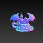 Dragon Village STL – Fantasy Diorama with Dragon Wings | 3D Printable Model