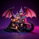 Dragon Village STL – Fantasy Diorama with Dragon Wings | 3D Printable Model