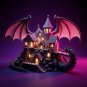 Dragon Village STL – Fantasy Diorama with Dragon Wings | 3D Printable Model