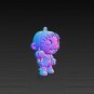 Pumpkin Head Halloween STL File: Spooky 3D Model (Digital Download