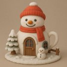Snowman House 3D Model – Detailed STL File for 3D Printing