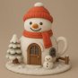 Snowman House 3D Model – Detailed STL File for 3D Printing