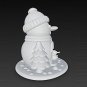 Snowman House 3D Model – Detailed STL File for 3D Printing
