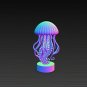 Jellyfish Sculpture STL File | Ocean Sea Creature 3D Print Model | Digital Download