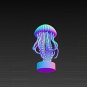 Jellyfish Sculpture STL File | Ocean Sea Creature 3D Print Model | Digital Download