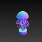Jellyfish Sculpture STL File | Ocean Sea Creature 3D Print Model | Digital Download