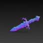 Enchanted Tree Root Sword STL File: 3D Printable Fantasy Blade (Digital Download)