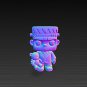 Kawaii Frankenstein STL File: 3D Printable Halloween Figurine (Digital Download)