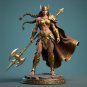 Amazon Warrior Woman STL • Viking Female Fighter Statue • 3D Printable Fantasy Hero Model