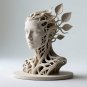 Tree Spirit Bust STL • Artistic Nature Goddess Statue • 3D Printable Organic Sculpture
