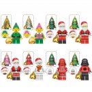 8Pcs 2025 Christmas Santas Minifigures Darth Vader Snowman Mini Block Xmas Gifts