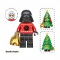 8Pcs 2025 Christmas Santas Minifigures Darth Vader Snowman Mini Block Xmas Gifts