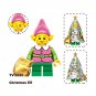 8Pcs 2025 Christmas Santas Minifigures Darth Vader Snowman Mini Block Xmas Gifts