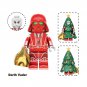 8Pcs 2025 Christmas Santas Minifigures Darth Vader Snowman Mini Block Xmas Gifts