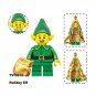 8Pcs 2025 Christmas Santas Minifigures Darth Vader Snowman Mini Block Xmas Gifts