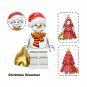 8Pcs 2025 Christmas Santas Minifigures Darth Vader Snowman Mini Block Xmas Gifts